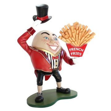 Humpty Dumpty Hut ab mit Pommes lebensgroß