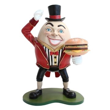Humpty Dumpty Hut auf mit Burger lebensgroß