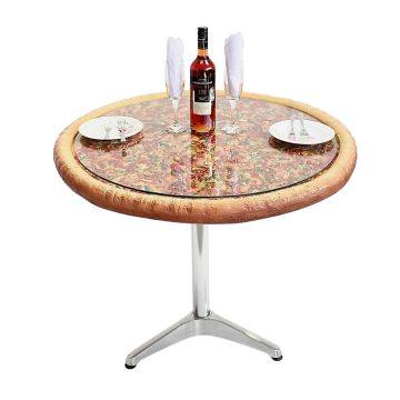 Pizzatisch auf Metallständer  vergrößert