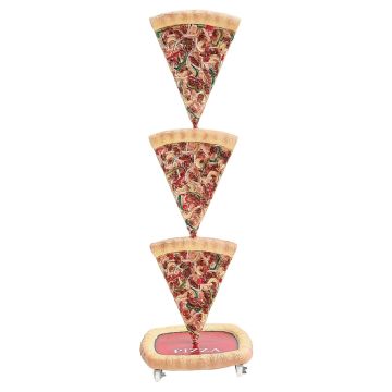 Pizzastücke Einseitig vergrößert