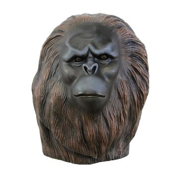 Big Foot Kopf für Wand lebensgroß