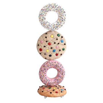 Kekse hell und Donuts vergrößert