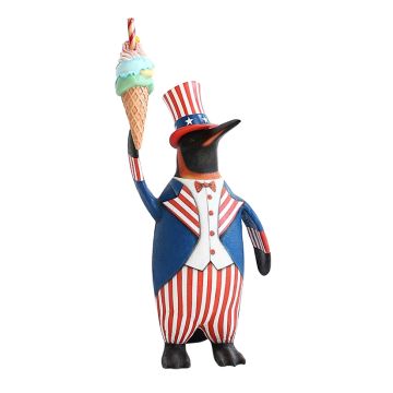 Pinguin Amerika mit Eis lebensgroß
