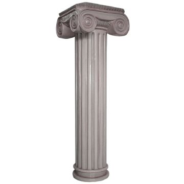 Säule mit Riffeln Granit lebensgroß