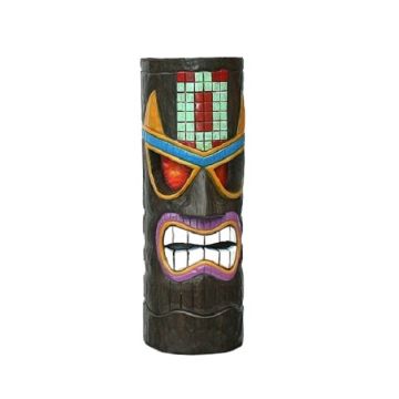 Tiki Maske Wanddeko 5 lebensgroß