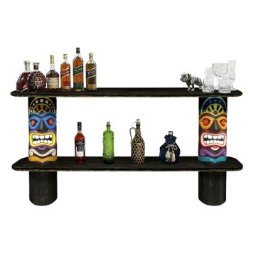 Tiki Masken Bar lebensgroß
