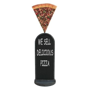 Pizzastück Angebotstafel vergrößert