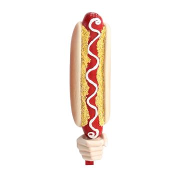 Hotdog in Hand für Wand vergrößert