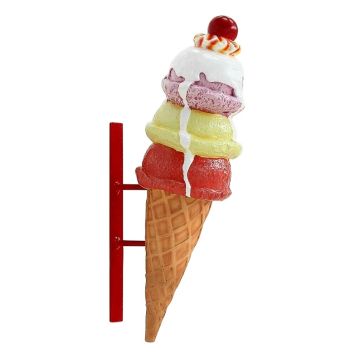 Eis 3 Kugeln für Wand vergrößert