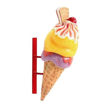 Eis mit Waffel für Wand vergrößert