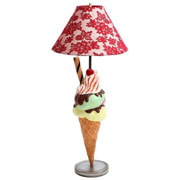 Eis mit Röhrchen Lampe lebensgroß