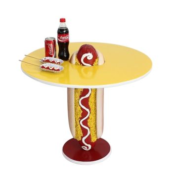 Hot Dog Tisch vergrößert