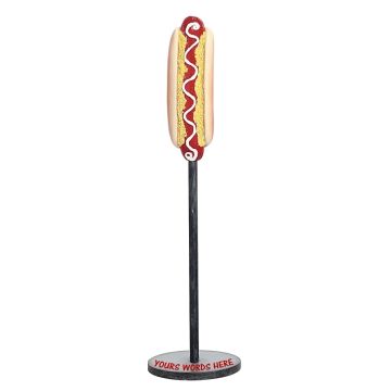 Hotdog auf Ständer vergrößert