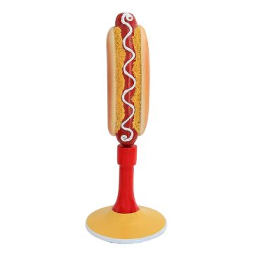 Hotdog mit Ständer vergrößert