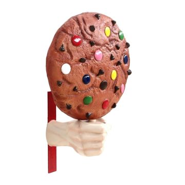Keks mit Hand für Wand vergrößert