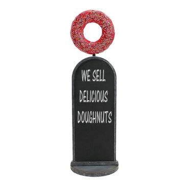 Donut rot Angebotstafel vergrößert