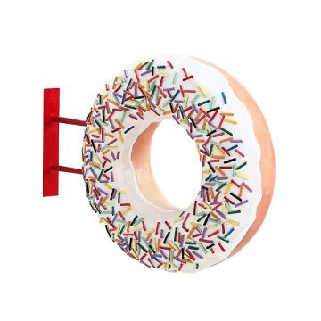 Donut weiß für Wand vergrößert