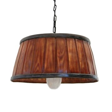 Halbes Fass Lampe lebensgroß