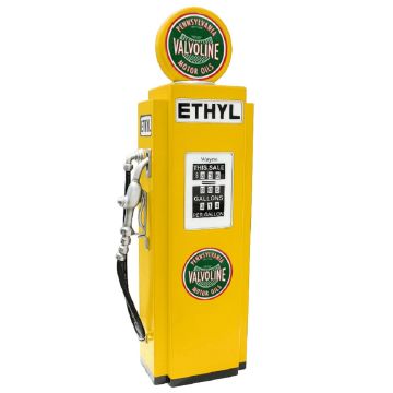 Route 66 Zapfsäule Gelb als Schrank groß lebensgroß