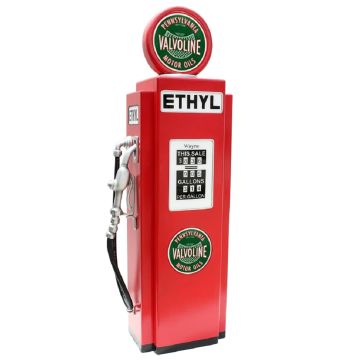 Route 66 Zapfsäule Rot als Schrank groß lebensgroß