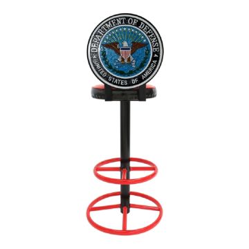 US Department of Defense Barhocker lebensgroß