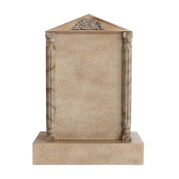 Grabstein mit Sandsteineffekt 3 lebensgroß