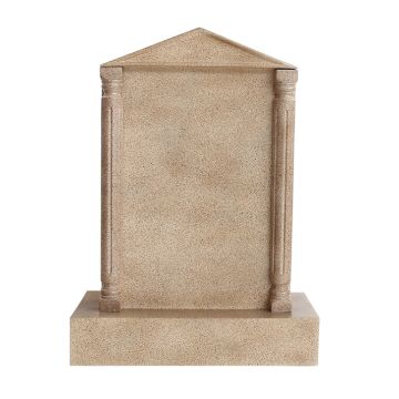 Grabstein mit Sandsteineffekt 32 lebensgroß