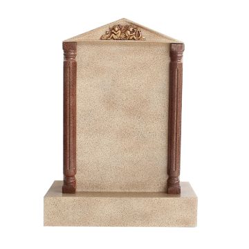 Grabstein mit Sandsteineffekt 43 lebensgroß