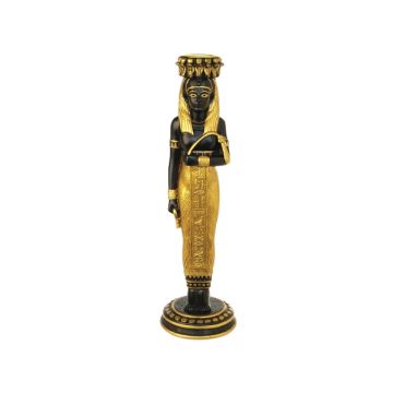 ägyptische Pharao Statue Schwarz Gold verkleinert