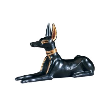 ägyptischer Hund Schwarz lebensgroß