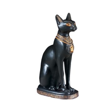 ägyptische Katze Schwarz Gold lebensgroß