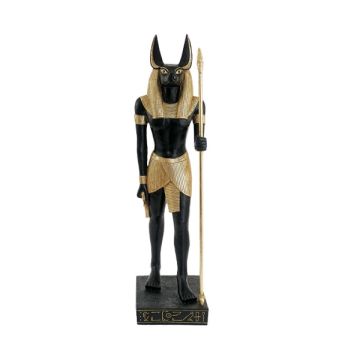 Anubis Statue Schwarz Gold Heller verkleinert
