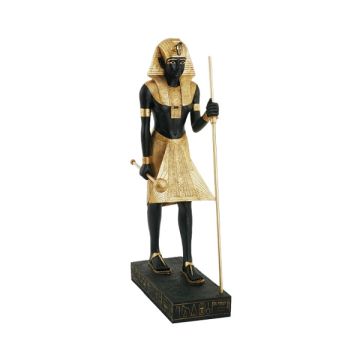 Tutanchamun Statue Schwarz Gold verkleinert