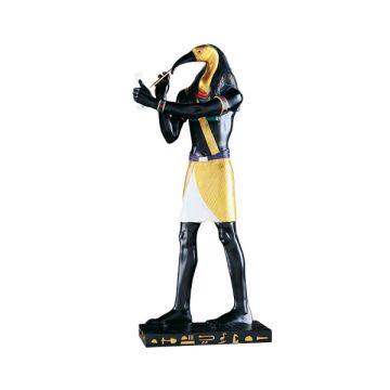 Thot Statue Schwarz Gold verkleinert