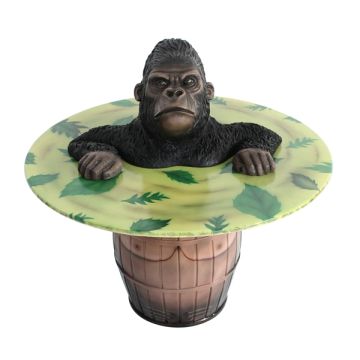 Mürrischer Gorilla Fasstisch lebensgroß
