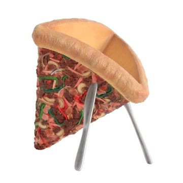 Pizza Besteckhalterung lebensgroß