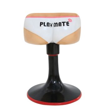 Stuhl Playmate Unterwäsche Weiß lebensgroß