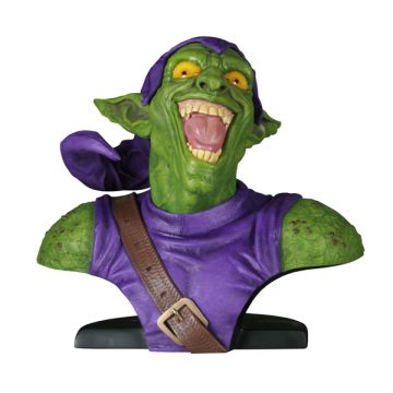 Grüner Goblin Büste  lebensgroß