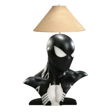 Spiderman schwarz Lampe lebensgroß