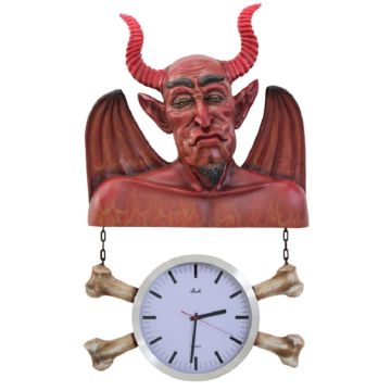 Teufel Uhr lebensgroß