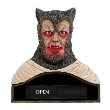 Werwolf Büste Open Closed lebensgroß