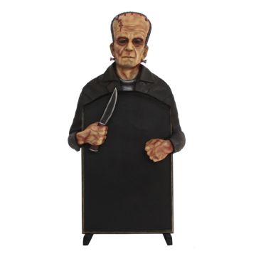 Monster Frankenstein Angebotstafel klein lebensgroß