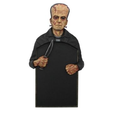 Monster Frankenstein Angebotstafel für Wand lebensgroß