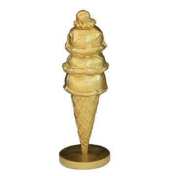 Eis 3 Kugeln mit Kirsche Gold klein vergrößert