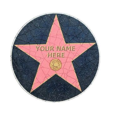 Walk of Fame Fließe mit Namen lebensgroß