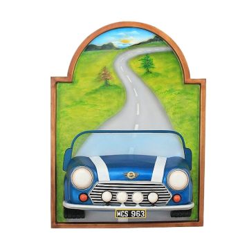 Bild mit Mini Cooper Blau verkleinert
