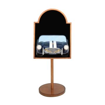 Angebotsschild mit Cobra Blau auf Ständer verkleinert