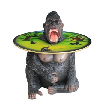 Gorilla Tisch lebensgroß