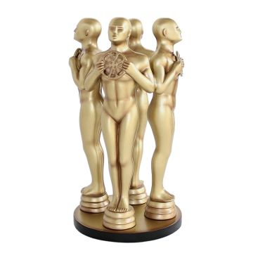 Goldene Preisfigurs verkleinert