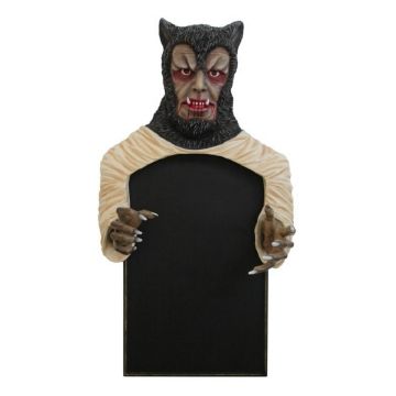 Werwolf Angebotstafel für Wand lebensgroß